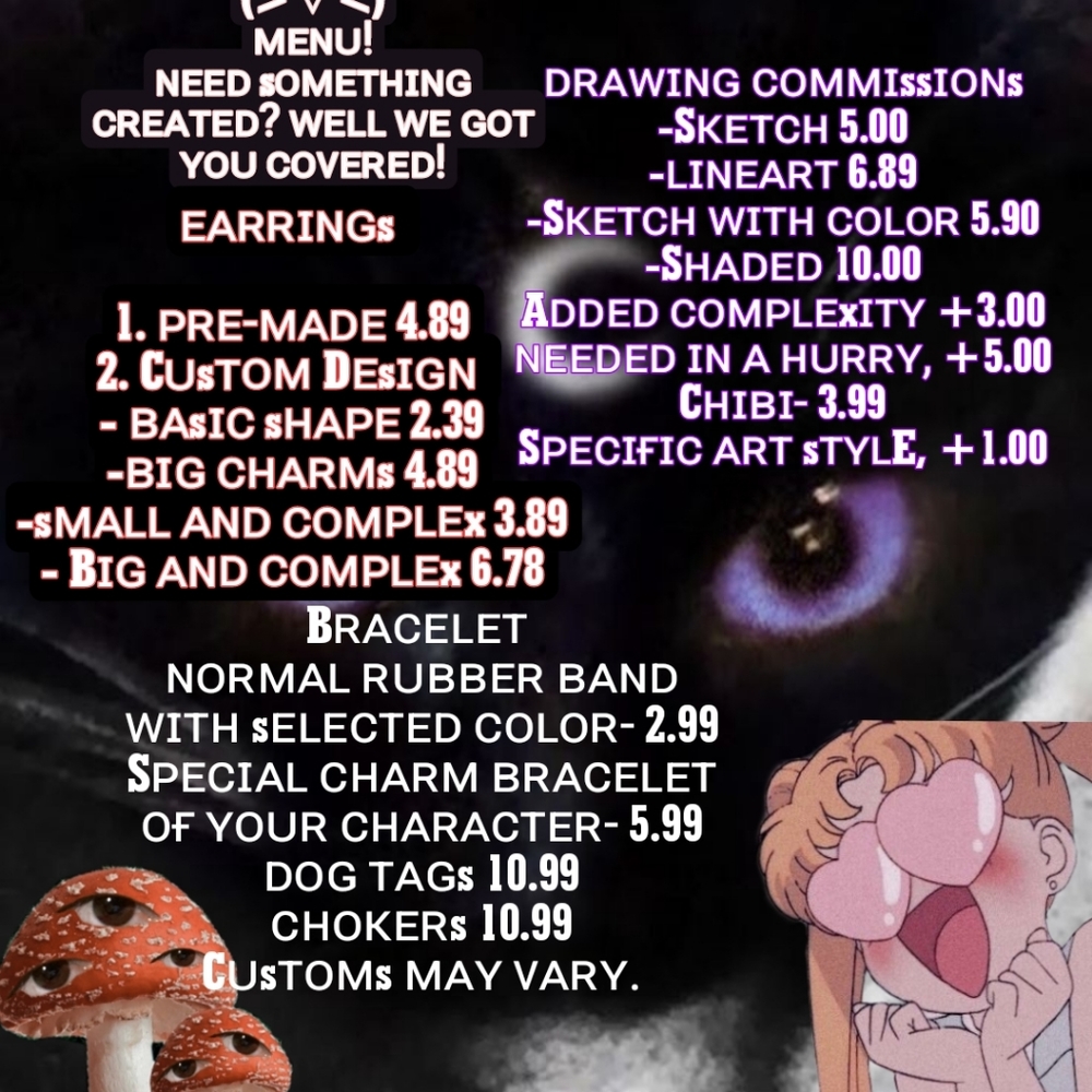 Art commissions!